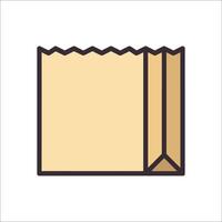 A bag of paper on a white background vector