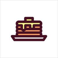 Pancakes icon, illustration vector
