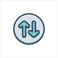 Up arrow icon illustration vector