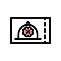 A black and white icon of a clock with a red star vector