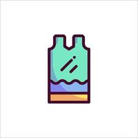 A plastic bag icon on a white background vector