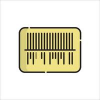 A comb icon on a white background vector