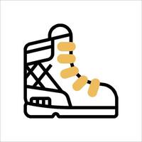 A snow boot icon on a white background vector