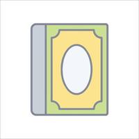 A book icon on a white background vector