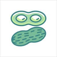 A pickle and a cucumber icon vector