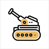 A tank icon on a white background vector