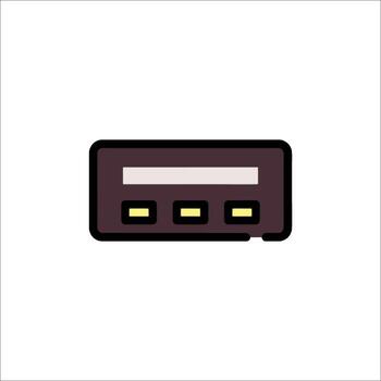 A black and white image of a computer vector