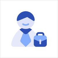 A person with a briefcase and tie vector