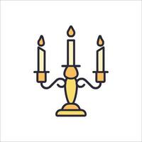 Candle icon, illustration vector