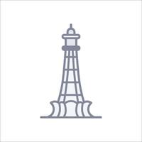 A lighthouse icon on a white background vector