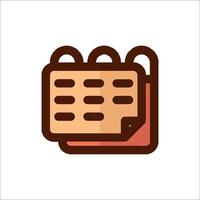 A calendar icon with a calendar on it vector