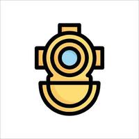 A yellow and blue light on a white background vector