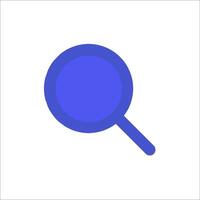 A magnifying glass icon on a white background vector