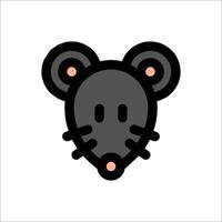 A mouse head icon on a white background vector