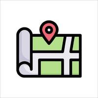 Map icon illustration vector