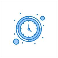 A clock icon with circles around it vector