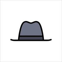 A hat icon on a white background vector