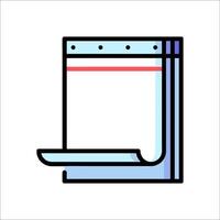 A calendar icon on a white background vector