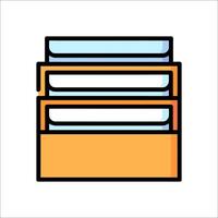 Stack of books icon illustration vector