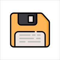 A floppy disk icon on a white background vector