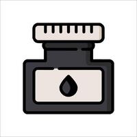 Ink bottle icon illustration vector