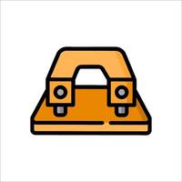 A flat icon of a machine on a table vector