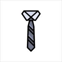 A tie icon on a white background vector
