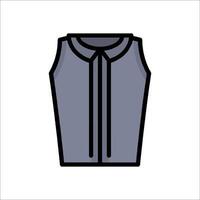 A shirt with a collar on it vector