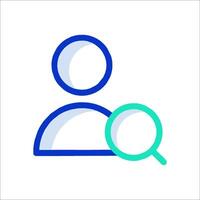 Search icon with magnifying glass vector