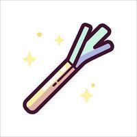 A wand with a star on it and a star on it vector