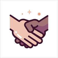 Handshake icon price 1 usd vector