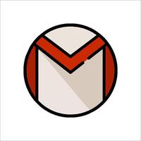 Google mail icon vector