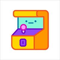 Arcade machine icon illustration vector