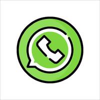 Whatsapp icon illustration vector