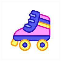 Roller skate icon illustration vector