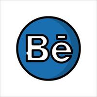 Be logo in a circle with the word be in it vector