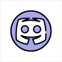 The logo for the game is a purple circle with a face on it vector
