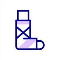 A sock with a bandage on it vector