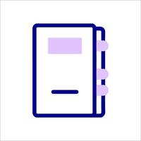 A notebook icon on a white background vector