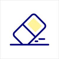 A pill icon with a yellow square vector