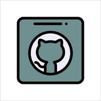 A cat is sitting in a washing machine vector