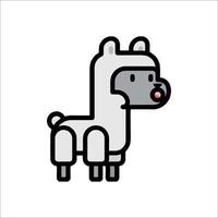 Llama icon illustration vector