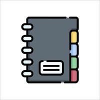Notebook icon illustration vector