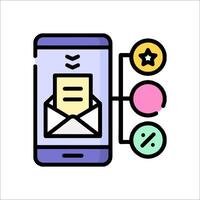 Email marketing icon vector