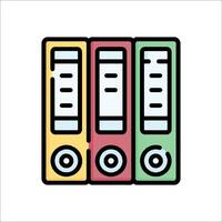 File folder icon illustration vector