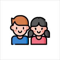 Couple icon illustration vector