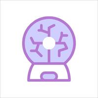A snow globe with a tree inside vector