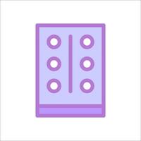 A purple cabinet with four buttons on it vector