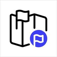 The icon for the app store vector