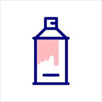 A spray can with pink paint on it vector